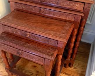 Pakistan crafted nesting tables