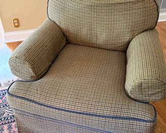 Sherrill plaid armchair (1 of 2)