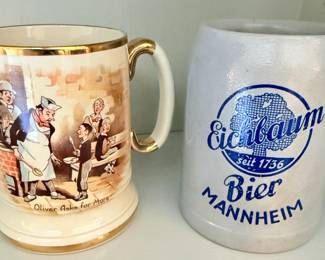 Vintage Arthur Wood and Eichbaum steins