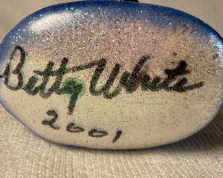 Autograph on bottom of ornament (not yet authenticated)