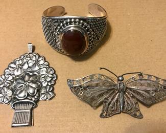 Reed and Barton, Suarti, and 800 silver filigree