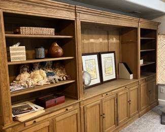 RESTORATION HARDWARE LARGE LIBRARY MEDIA SYSTEM