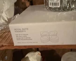 Crystal votives, Christmas polar bears