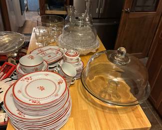 Spode Gloucester Red set. China