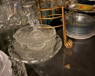 Candy dish’s and cut glass