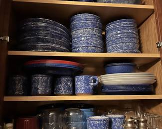 Handmade pottery dish set