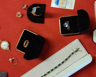 Assorted Gold jewelry
