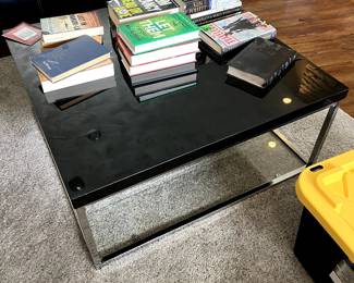 Black modern coffee table