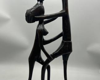 Tribal African Romantic Couple Sculpture