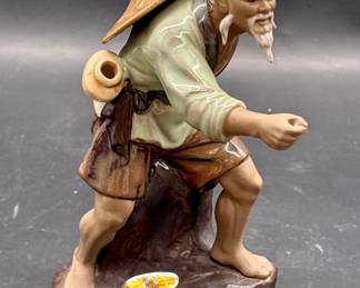 Vintage Ceramic Chinese Mudman Figurine