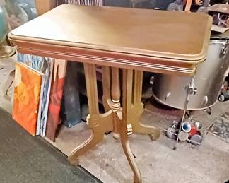 painted Gold Victorian wood table