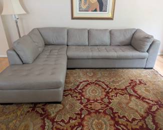 American leather 2 piece sectional - $1,500