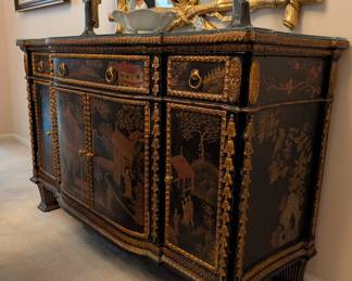 Maitland Smith Hand Painted Chinoiserie Buffet $1,000