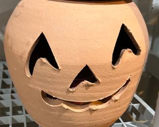 Green field village terrcotta pumpkin