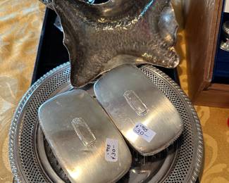 Sterling silver plate, bowl and more