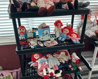 Raggedy Ann and Andy dolls, collection