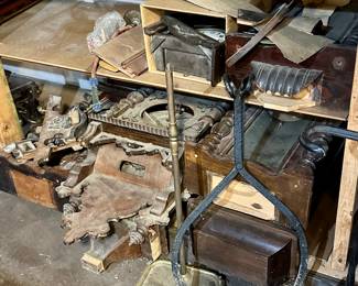 Miscellaneous parts and pieces antique clocks