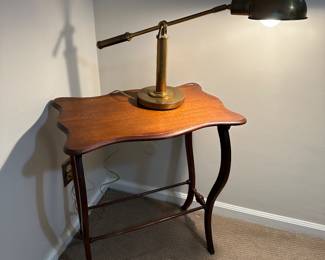 Brass desk lamp,