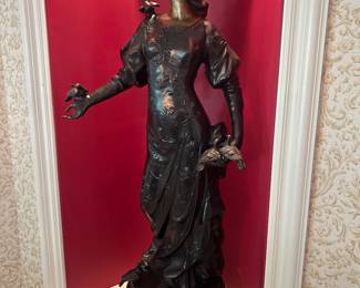 Henri plé 3 foot tall bronze statue 