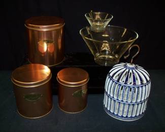 Chip and Dip Bowl        Canisters