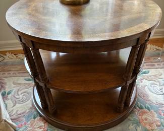 Vintage Round Accent Table