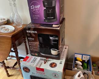 Mr. Coffee Pot, Keurig Duo, Emeril Lagasse Air Fryer