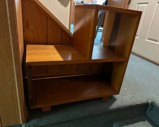 Small  Vintage Book Shelf Side Table