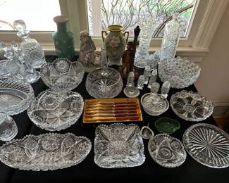 Lladro, Assorted Cut Glass, Anri Figural Wine & Bottle Opener