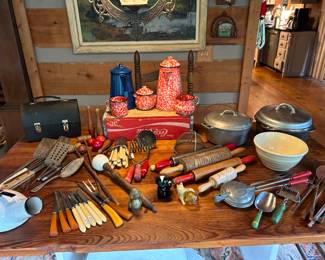 Vintage Kitchen ware and utensils