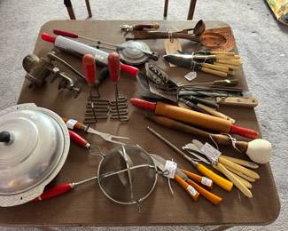 Great Vintage Kitchenware.  Celluloid and Bakelite