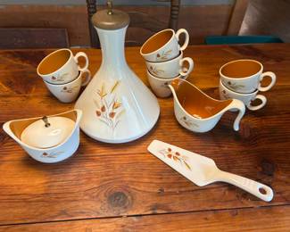 MCM Taylor Smith "Ever Yours Autumn Harvest" Decanter, cream and sugar, cups