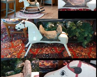 Folk art rocking horse