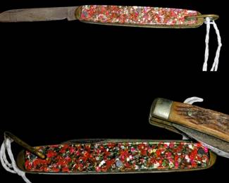 Vintage 1950s Sparkle confetti pocket knife