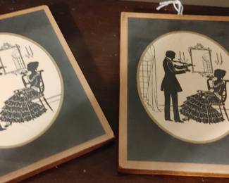 Wooden silhouette pictures