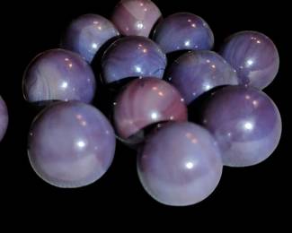 Beautiful vintage purple swirl marbles