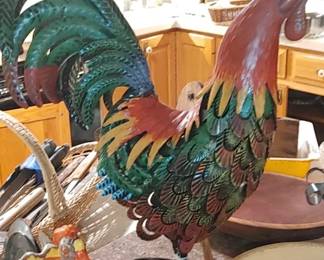 Beautiful metal art rooster