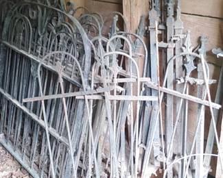 Antique cast iron Victorian fence