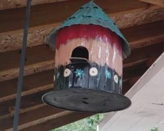 Awesome handmade metal birdhouse