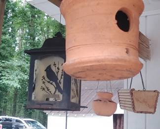 Vintage Terracotta birdhouse