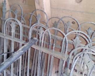 Antique cast iron fence was once at a cemetery in South Carolina ( I'll see if I can find out the story- however it was not stolen from a cemetery)