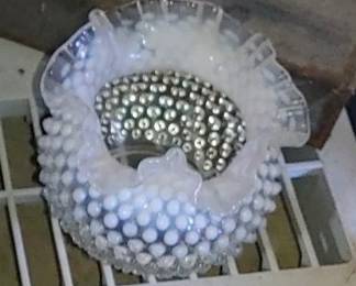 Fenton opalescent hobnail