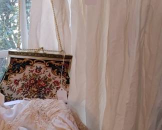 Antique white cotton nightgown