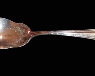 Lovely antique silver plated sugar spoon