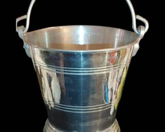 Beautiful aluminum French ice bucket