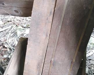 Old wooden box