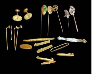 Victorian pens some are gold with gemstones
