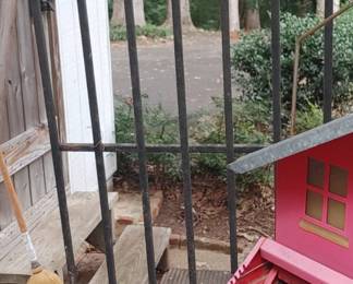 Vintage wrought iron gate or could be used as a trellis