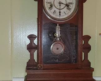 Stunning mahogany Victorian Eastlake Clock