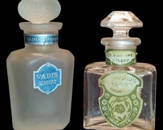 Antique early 1900s perfume bottles