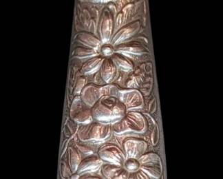 Sterling silver floral handle